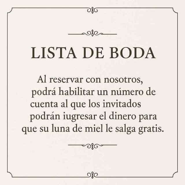 Lista de bodas